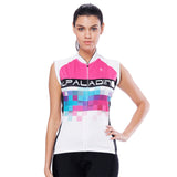 Pink Blue Mosaic Women's Cycling Sleeveless Bike Jersey T-shirt Summer Spring Road Bike Wear Mountain Bike MTB Clothes Sports Apparel Top NO. 788 -  Cycling Apparel, Cycling Accessories | BestForCycling.com 
