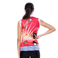 Flying Fish Carps Red Pink Women's Cycling Sleeveless Bike Jersey/Kit T-shirt Summer Spring Road Bike Wear Mountain Bike MTB Clothes Sports Apparel Top / Suit NO. 806 -  Cycling Apparel, Cycling Accessories | BestForCycling.com 