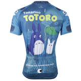 Animated Film Cartoon Character My Neighbor Totoro Rainy Day Umbrella Blue Breathable Cycling Jersey Men's Short-Sleeve Sport Bicycling Shirts Summer Quick Dry Sportswear Chinchilla NO.519 -  Cycling Apparel, Cycling Accessories | BestForCycling.com 