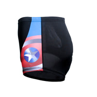 ILPALADINO Captain America 3D Padded Cycling Underwear Shorts Underpants Lightweight Bike Biking Shorts Breathable Bicycle Pants Lightweight NO.CK929 -  Cycling Apparel, Cycling Accessories | BestForCycling.com 