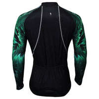 Green Cool Graphic Arm Men's Cycling Long-sleeve Black Jerseys NO.364 -  Cycling Apparel, Cycling Accessories | BestForCycling.com 
