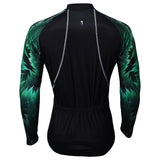 ILPALADINO Green Cool Graphic Arm Men's Cycling Long-sleeve Black Jerseys - Spring Summer Exercise Bicycling Pro Cycle Clothing Racing Apparel Outdoor Sports Leisure Biking Shirts Team Kit Individual Styles NO.364 -  Cycling Apparel, Cycling Accessories | BestForCycling.com 