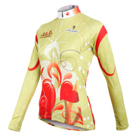 Ilpaladino Red-heart Woman's Cycling Long-sleeve Jersey Spring Autumn Sportswear Apparel Outdoor Sports Gear NO.595 -  Cycling Apparel, Cycling Accessories | BestForCycling.com 