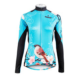 Ilpaladino Women's Peach Blossom &Magpies Cycling Jersey Short/long Sleeve Breathable Summer Bicycling Clothes Apparel Outdoor Sports Leisure Biking Shirt  NO.585 -  Cycling Apparel, Cycling Accessories | BestForCycling.com 