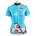 Ilpaladino Women's Peach Blossom &Magpies Cycling Jersey Short/long Sleeve Breathable Summer Bicycling Clothes Apparel Outdoor Sports Leisure Biking Shirt  NO.585 -  Cycling Apparel, Cycling Accessories | BestForCycling.com 