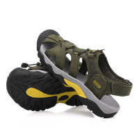 Men's Summer Cool Toe-cap Sandal Leather Thick-soled Outdoor Sports Beach Anti-skidding Wear-resisting Shoes NO. 7009 -  Cycling Apparel, Cycling Accessories | BestForCycling.com 