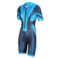 Short Sleeve Aero Compression Triathlon Suit Tri Suit Soft Chamois Skinsuit Team Tri Suit Swim Bike Run 878