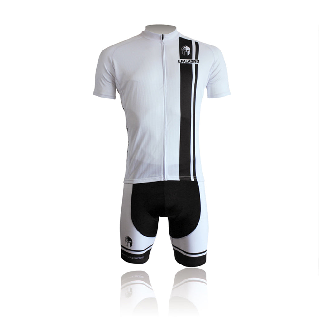 ILPALADINO Man's Short-sleeve Cycling Jersey/ Suit Team Jacket T-shirt Summer Suit Spring Autumn Clothes Sportswear White Shirt Black Strip NO.010 -  Cycling Apparel, Cycling Accessories | BestForCycling.com 