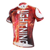 Ilpaladino Thunderstorm Flashing Lightning Storm Natural Phenomenon Red Cycling Short-sleeve Suit /Jersey Exercise Bicycling Pro Cycle Clothing Racing Apparel Outdoor Sports Leisure Biking Shirts Team Kit NO.624 -  Cycling Apparel, Cycling Accessories | BestForCycling.com 