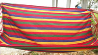 One/Two Person Large Outdoor Striped Canvas Hammock - Camping Travel Beach Backyard Garden Holiday Leisure Swing Tree Bed Safe Anti-tear with 2 Straps and Carry Bag Blue/Red -  Cycling Apparel, Cycling Accessories | BestForCycling.com 
