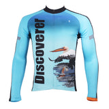 Men's Blue Full Zipper Long-sleeve Cycling Jersey for Outdoor Sport  Leisure Sport Breathable and Quick Dry Fall Autumn Bike Shirt Bicycle clothing ILPALADINO 302 -  Cycling Apparel, Cycling Accessories | BestForCycling.com 