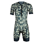 Triathlon Tri Suit - Men's Elite Short Sleeve Trisuit Cycling Running Swimming 1019