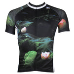 ILPALADINO Lotus Pond Nature Men's Cycling Mountain Bike Jersey Summer Lotus Breathable Bike Apparel Outdoor Sports Gear Leisure Biking T-shirt Black NO.147 -  Cycling Apparel, Cycling Accessories | BestForCycling.com 