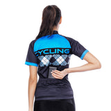 Blue Mesh Splicing Black Women's Cycling Short-sleeve Bike Jersey T-shirt Summer Spring Road Bike Wear Mountain Bike MTB Clothes Sports Apparel Top NO. 797 -  Cycling Apparel, Cycling Accessories | BestForCycling.com 