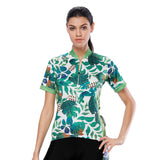 Tropical Plant Fresh Green Leaves Nordic Style Women's Cycling Short-sleeve Bike Jersey/Kit T-shirt Summer Spring Road Bike Wear Mountain Bike MTB Clothes Sports Apparel Top / Suit NO. 803 -  Cycling Apparel, Cycling Accessories | BestForCycling.com 