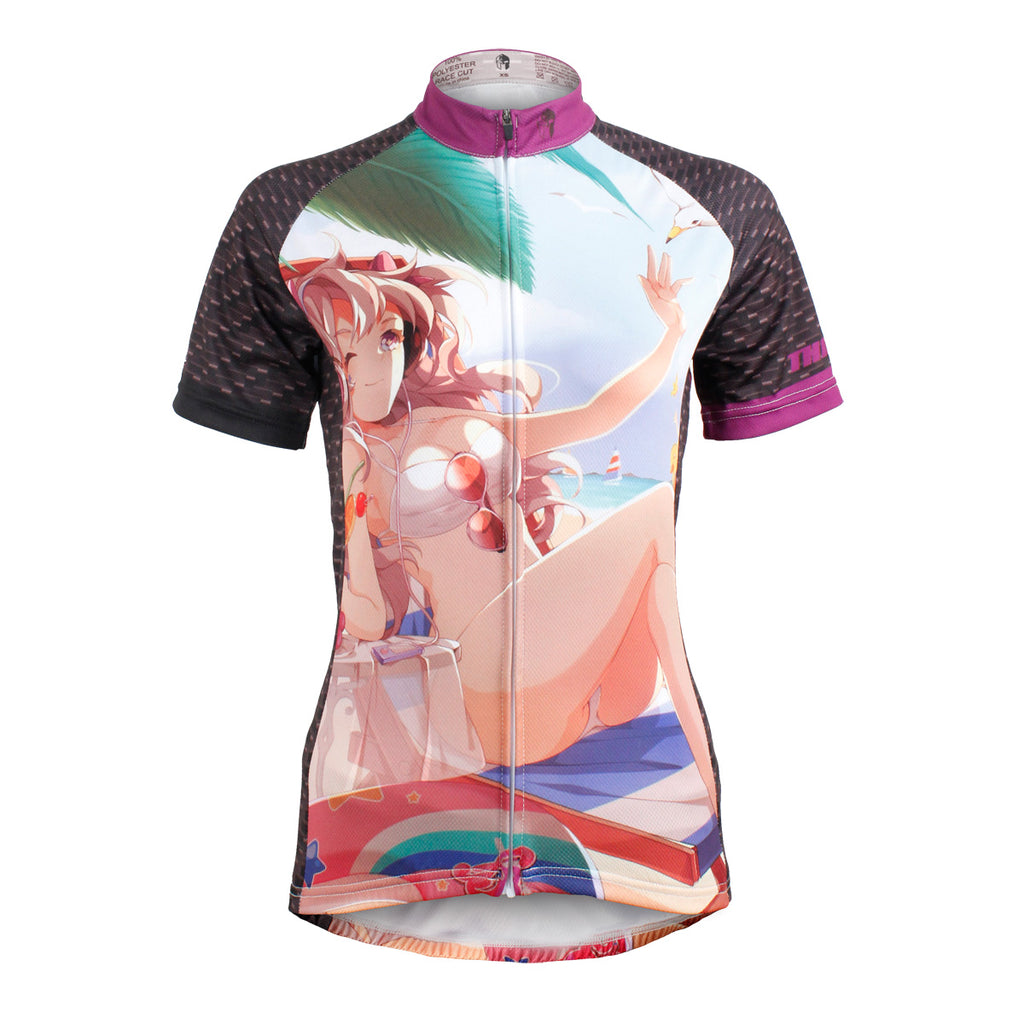 ILPALADINO ACG Animation Game Character Girl Bikini Holiday Woman's Short-Sleeve Cycling Jersey Summer Biking Wear Breathable Outdoor Sports Gear Leisure Biking T-shirt Sports Clothes NO.602 -  Cycling Apparel, Cycling Accessories | BestForCycling.com 
