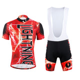 Ilpaladino Flashing Lightning Natural Phenomenon Cycling Short-sleeve Suit /Jersey Exercise Bicycling Pro Cycle Clothing Racing Apparel Outdoor Sports Leisure Biking Shirts Team Kit Red NO.616 -  Cycling Apparel, Cycling Accessories | BestForCycling.com 