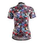 Ilpaladino Intricate Roses Patterned Women's Quick Dry Short-Sleeve Cycling Jersey Biking Shirts Breathable Summer Sport Wear NO.629 -  Cycling Apparel, Cycling Accessories | BestForCycling.com 