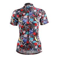 Ilpaladino Intricate Roses Patterned Women's Quick Dry Short-Sleeve Cycling Jersey Biking Shirts Breathable Summer Sport Wear NO.629 -  Cycling Apparel, Cycling Accessories | BestForCycling.com 