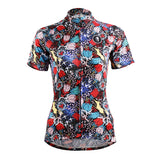 Ilpaladino Intricate Roses Patterned Women's Quick Dry Short-Sleeve Cycling Jersey Biking Shirts Breathable Summer Sport Wear NO.629 -  Cycling Apparel, Cycling Accessories | BestForCycling.com 