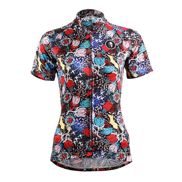 Ilpaladino Intricate Roses Patterned Women's Quick Dry Short-Sleeve Cycling Jersey Biking Shirts Breathable Summer Sport Wear NO.629 -  Cycling Apparel, Cycling Accessories | BestForCycling.com 