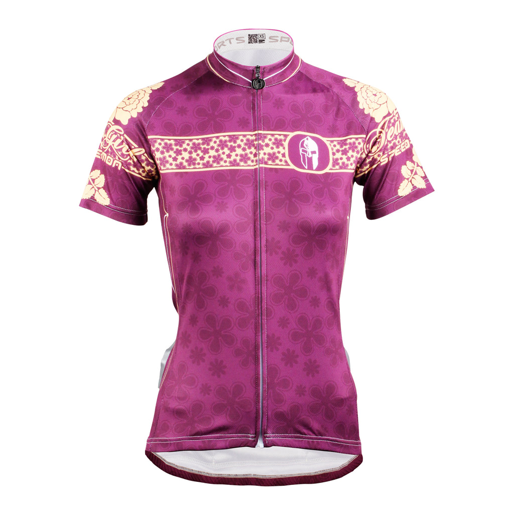 Two Women's Purple  Cycling Jerseys Short-sleeve Summer Sportswear gear Pro Cycle Clothing Racing Apparel Outdoor Sports Leisure Biking T-shirt NO.608/631 -  Cycling Apparel, Cycling Accessories | BestForCycling.com 