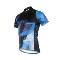 Ilpaladino Fragment Sport Breathable Black&Blue Jersey Men's Short-Sleeve Bicycling Shirts Summer Apparel Outdoor Sports Gear Quick Dry Wear NO.690 -  Cycling Apparel, Cycling Accessories | BestForCycling.com 
