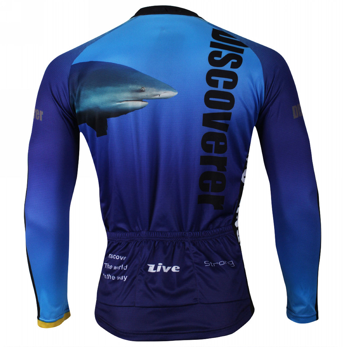 [Discoverer series ] llpaladino Shark Dolphin Nature Blue Short-sleeve Cycling Suit/Jersey Jacket- Summer Spring Clothes Sportswear Pro Cycle Clothing Racing Apparel Outdoor Sports Leisure Biking T-shirt NO.304 -  Cycling Apparel, Cycling Accessories | BestForCycling.com 