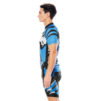 Wolverine Wolf Blue Men's Cycling Short-sleeve Jersey/Suit Exercise Bicycling Pro Cycle Clothing Racing Apparel Outdoor Sports Leisure Biking Shirts Team Summer Kit NO. 811 -  Cycling Apparel, Cycling Accessories | BestForCycling.com 