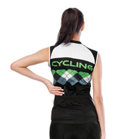 Green Mesh Splicing Women's Cycling Sleeveless Bike Jersey T-shirt Summer Spring Road Bike Wear Mountain Bike MTB Clothes Sports Apparel Top NO. 800 -  Cycling Apparel, Cycling Accessories | BestForCycling.com 