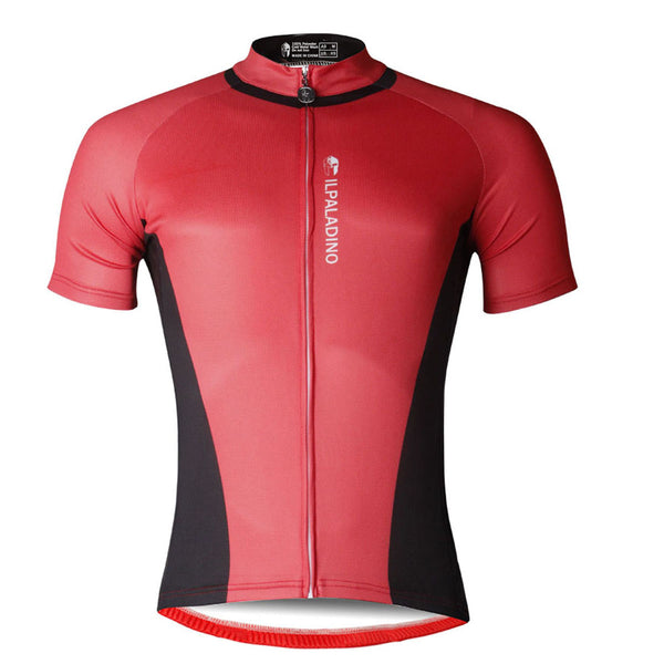 Ilpaladino Simple Red&Black Men's Breathable Short-Sleeve Cycling Jersey Bicycling Shirts Summer Quick Dry Sportswear Apparel Outdoor Sports Gear Leisure Biking T-shirt NO.703 -  Cycling Apparel, Cycling Accessories | BestForCycling.com 