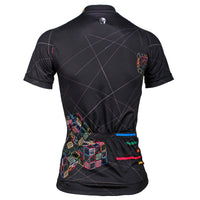 Black Woman's Cycling Jerseys Black embroidery Jerseys.712 -  Cycling Apparel, Cycling Accessories | BestForCycling.com 