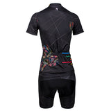 Black Woman's Cycling Jerseys Black embroidery Jerseys.712 -  Cycling Apparel, Cycling Accessories | BestForCycling.com 