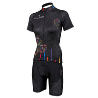 Black Woman's Cycling Jerseys Black embroidery Jerseys.712 -  Cycling Apparel, Cycling Accessories | BestForCycling.com 