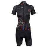 Black Woman's Cycling Jerseys Black embroidery Jerseys.712 -  Cycling Apparel, Cycling Accessories | BestForCycling.com 