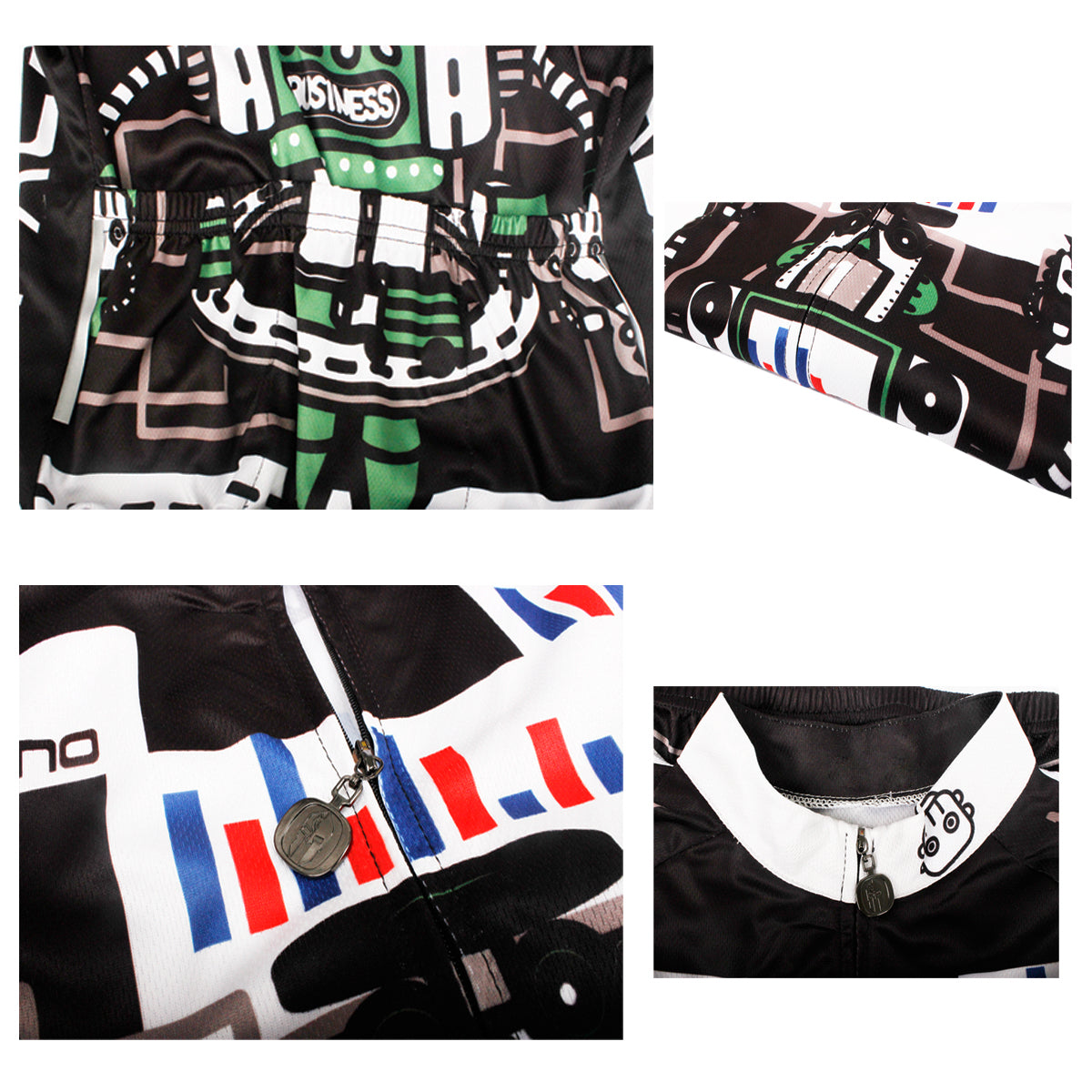 ILPALADINO Men's Cycling Apparel Crazy Robot Pattern Bike Shirt for Summer Quick Dry Comfortable Short Sleeve NO.747 -  Cycling Apparel, Cycling Accessories | BestForCycling.com 