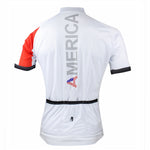 Ilpaladino American Simple White Men's Breathable Quick Dry Short-Sleeve Cycling Jersey Bicycling Shirts Summer Sport  Upper Wear  NO.059 -  Cycling Apparel, Cycling Accessories | BestForCycling.com 