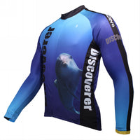 [Discoverer series ] llpaladino Shark Dolphin Nature Blue Short-sleeve Cycling Suit/Jersey Jacket- Summer Spring Clothes Sportswear Pro Cycle Clothing Racing Apparel Outdoor Sports Leisure Biking T-shirt NO.304 -  Cycling Apparel, Cycling Accessories | BestForCycling.com 