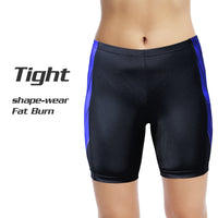 Blue Diagonals Black Womans Shorts UPF 50+ Spandex Yoga Tight Running Riding Gear Summer Fitness Wear Sports Clothes Hiking Courtgame Apparel Quick dry Breathable -With Pocket Design NO. 863 -  Cycling Apparel, Cycling Accessories | BestForCycling.com 