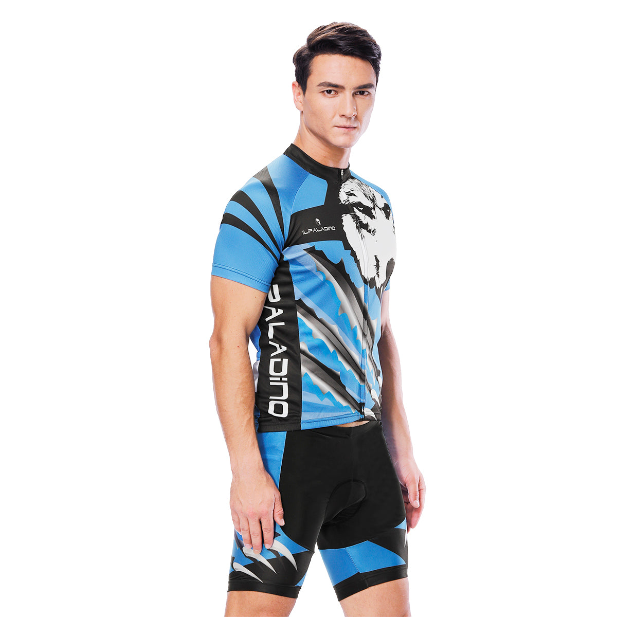 Wolverine Wolf Blue Men's Cycling Short-sleeve Jersey/Suit Exercise Bicycling Pro Cycle Clothing Racing Apparel Outdoor Sports Leisure Biking Shirts Team Summer Kit NO. 811 -  Cycling Apparel, Cycling Accessories | BestForCycling.com 