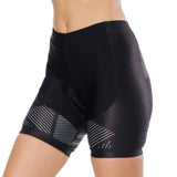 Broken Line Black Womans Cycling Spinning Padded Bike Shorts UPF 50+ NO. 795 -  Cycling Apparel, Cycling Accessories | BestForCycling.com 