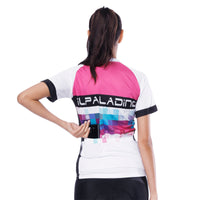Pink Blue Mosaic Women's Cycling Short-sleeve Bike Jersey T-shirt Summer Spring Road Bike Wear Mountain Bike MTB Clothes Sports Apparel Top NO. 788 -  Cycling Apparel, Cycling Accessories | BestForCycling.com 