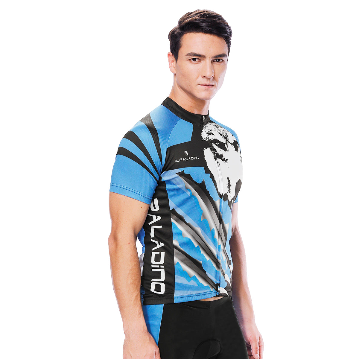 Wolverine Wolf Blue Men's Cycling Short-sleeve Jersey/Suit Exercise Bicycling Pro Cycle Clothing Racing Apparel Outdoor Sports Leisure Biking Shirts Team Summer Kit NO. 811 -  Cycling Apparel, Cycling Accessories | BestForCycling.com 