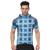 Blue Phantoscope Outdoor Running Cycling Fitness Extreme Sports Mens T-shirts Hooded Short-sleeve Jacket Clothing and Riding Gear with Cap Quick dry Breathable NO.819 -  Cycling Apparel, Cycling Accessories | BestForCycling.com 