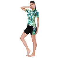 Tropical Plant Fresh Green Leaves Nordic Style Women's Cycling Short-sleeve Bike Jersey/Kit T-shirt Summer Spring Road Bike Wear Mountain Bike MTB Clothes Sports Apparel Top / Suit NO. 803 -  Cycling Apparel, Cycling Accessories | BestForCycling.com 