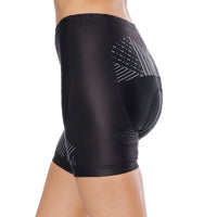 Broken Line Black Womans Cycling Spinning Padded Bike Shorts UPF 50+ NO. 795 -  Cycling Apparel, Cycling Accessories | BestForCycling.com 