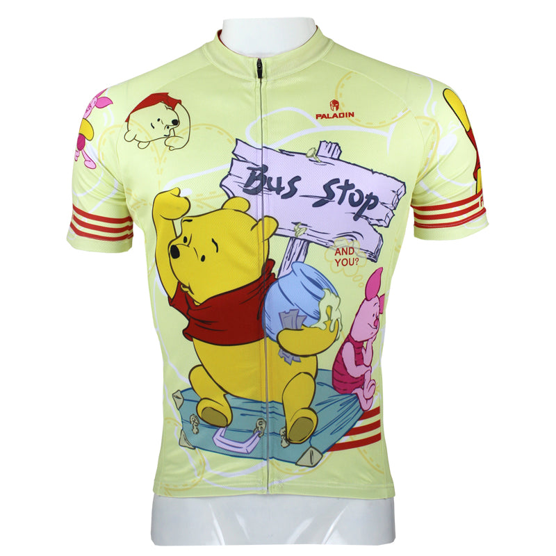 Ilpaladino Winnie the Pooh Man's Spring Summer Sportswear Short/long-sleeve Cycling Jersey Apparel Outdoor Sports Gear Leisure Biking T-shirt Cartoon World NO.97 -  Cycling Apparel, Cycling Accessories | BestForCycling.com 