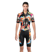 Cycling suit for Women One Piece Short-Sleeve cycling Suit Sun Protection