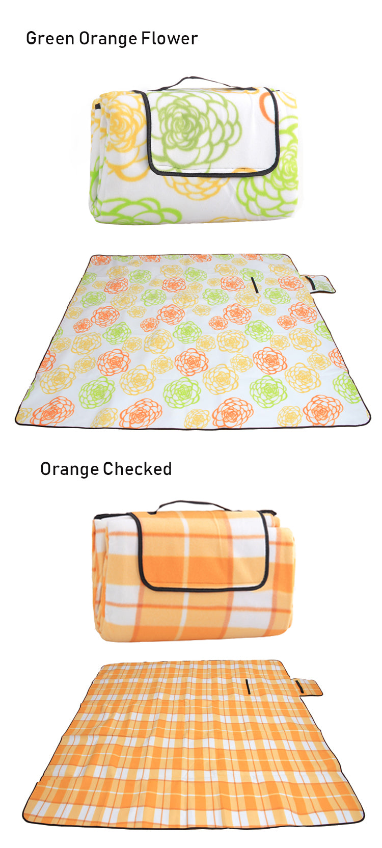 2*2m Large Striped Checked Dual Layers Portable Outdoor Family Beach/ Park/Camping/Concerts/Picnic Blanket Mat- Handle Extra,Foldable, Waterproof, Sand-proof -  Cycling Apparel, Cycling Accessories | BestForCycling.com 