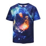 Starry Sky Men's T-shirt Graphic 3D Printed Round-collar Short Sleeve Summer Casual Cool T-Shirts Fashion Top Tees DX802003# -  Cycling Apparel, Cycling Accessories | BestForCycling.com 